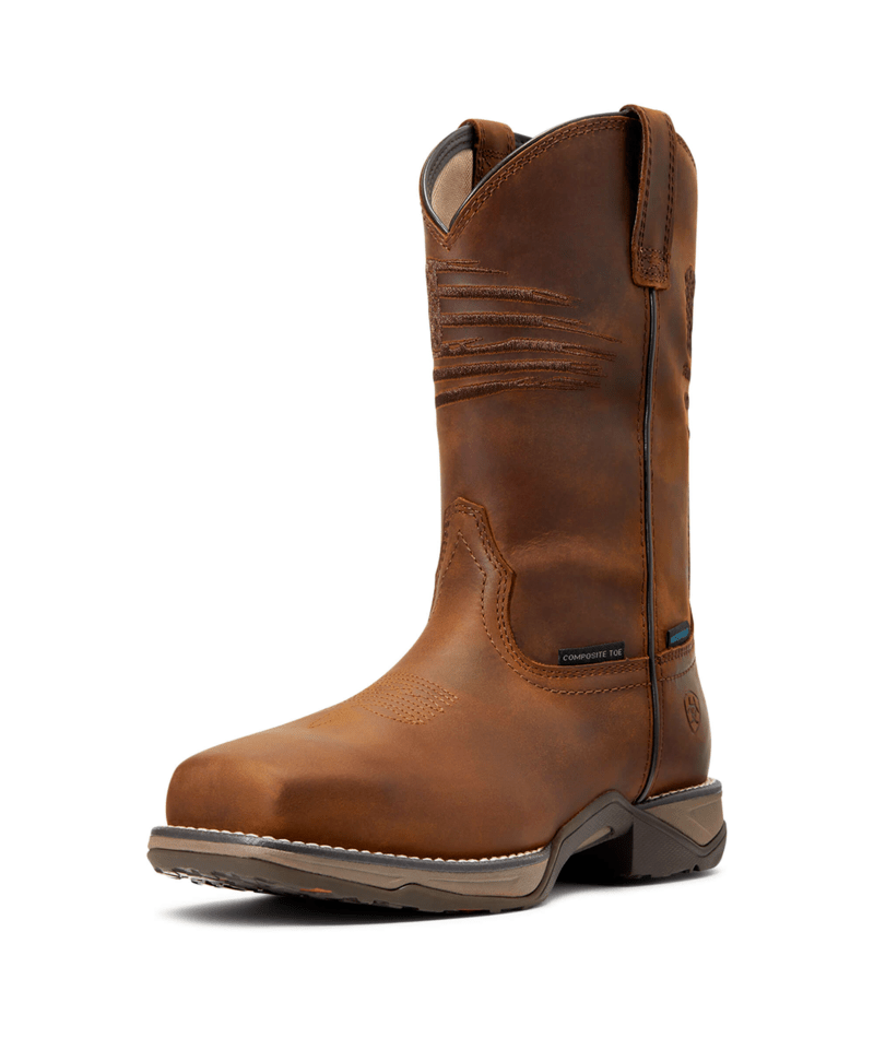 Women's Ariat Anthem Patriot Waterproof Composite Toe Work Boot #10040433