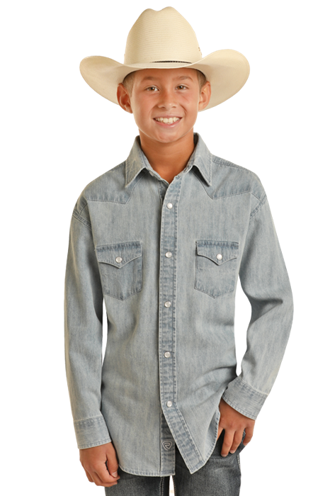 Boy's Rock & Roll Cowboy Snap Front Shirt #BBN2S03701
