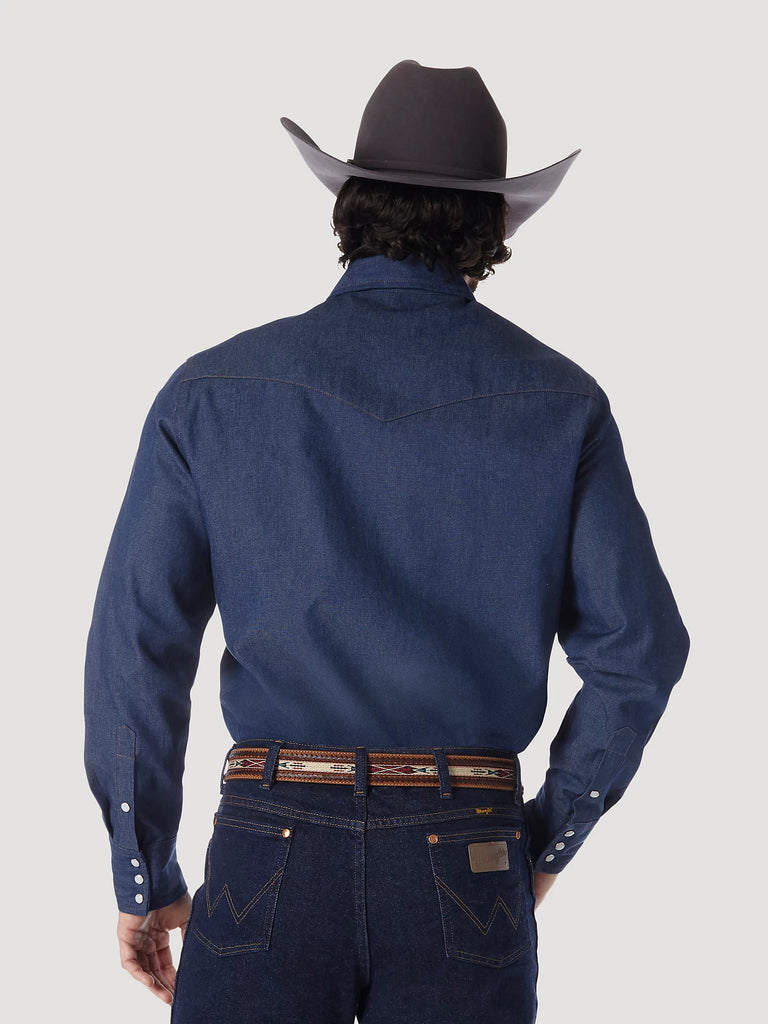 Men's Wrangler Authentic Cowboy Cut Snap Front Work Shirt #70127MW