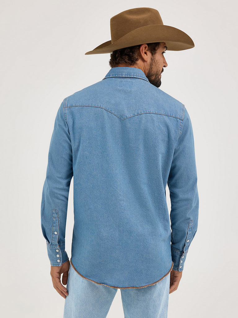 Men's Wrangler Authentic Cowboy Cut Snap Front Work Shirt #70127SW