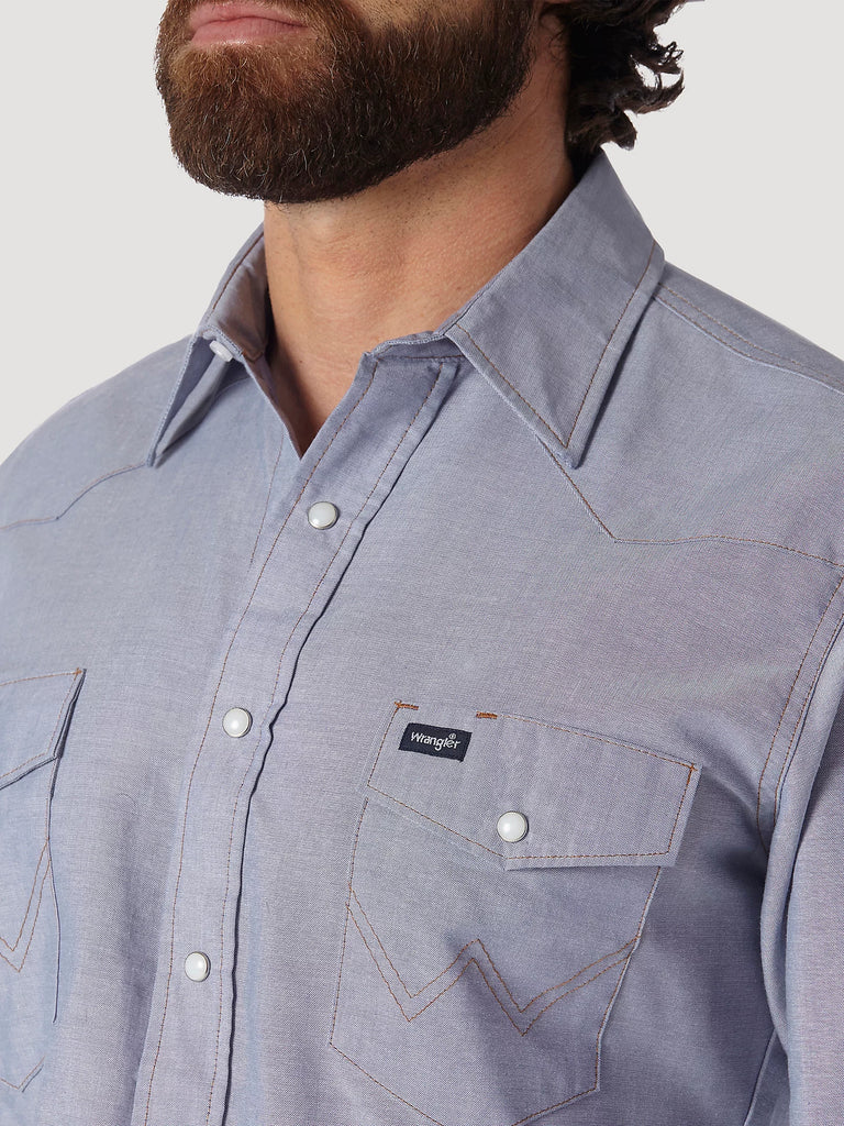 Men's Wrangler Authentic Cowboy Cut Snap Front Work Shirt #70130MW