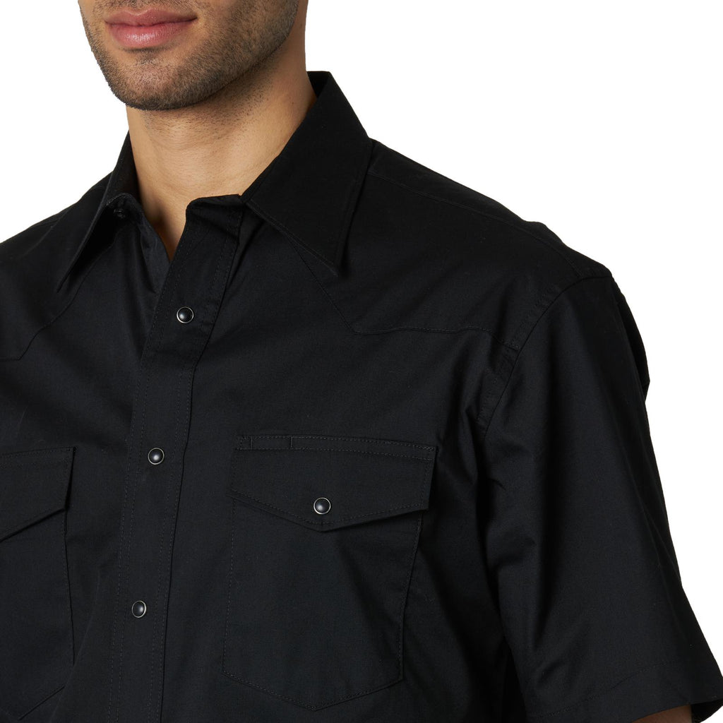 Men's Wrangler Sport Western Snap Front Shirt #71106BK