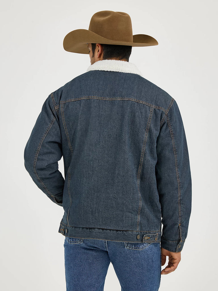 Men's Wrangler Sherpa Lined Denim Jacket #74256RT