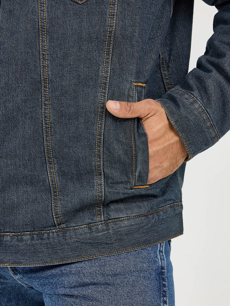 Men's Wrangler Sherpa Lined Denim Jacket #74256RT
