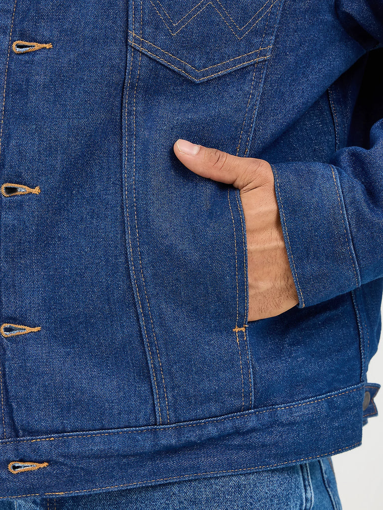 Men's Wrangler Blanket Lined Denim Jacket #74260PW