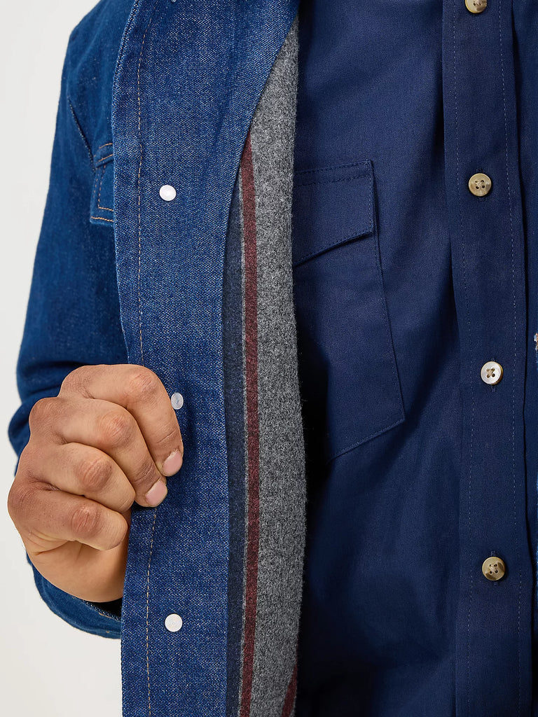 Men's Wrangler Blanket Lined Denim Jacket #74260PW