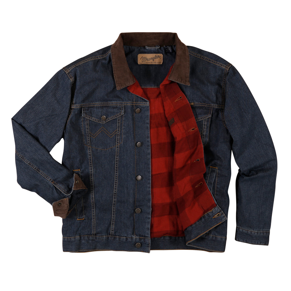 Men's Wrangler Blanket Lined Denim Jacket #74265RTX