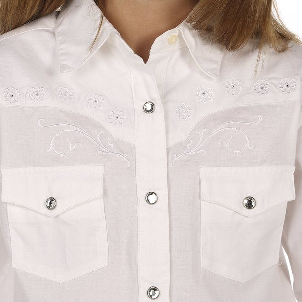 Girl's Wrangler Snap Front Shirt #GW7001W