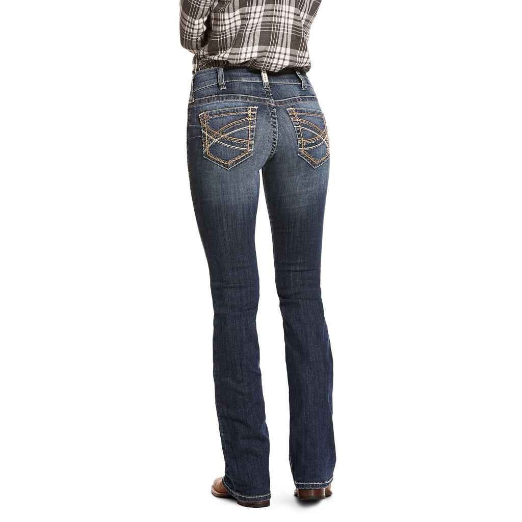 Women's Ariat R.E.A.L. Mid Rise Stretch Boot Cut Jean  #10025286X
