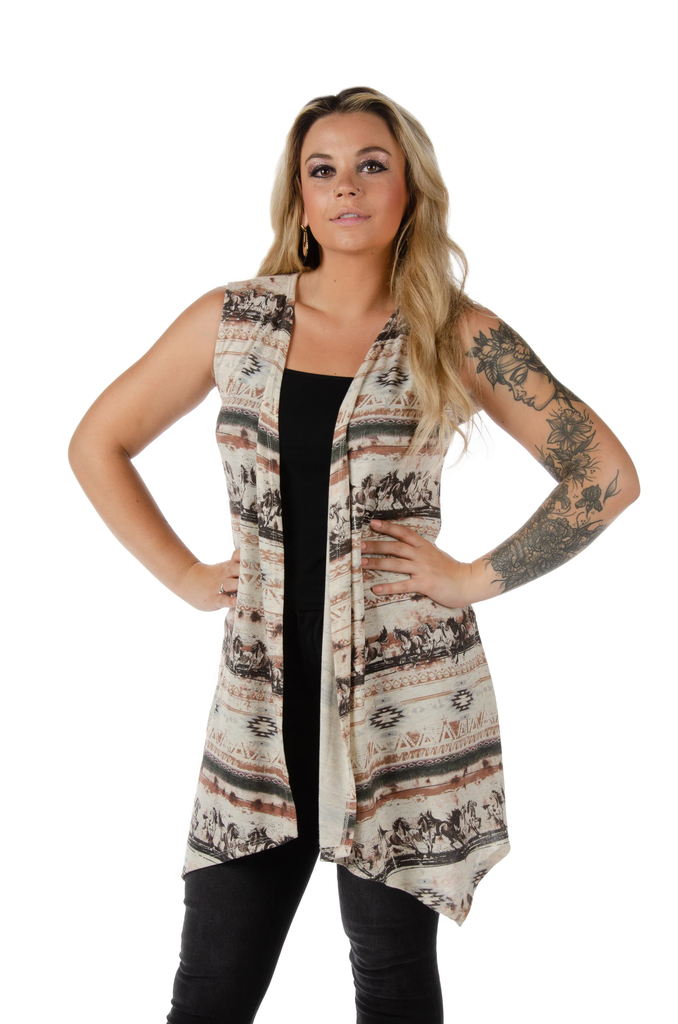 Women's Liberty Wear Cardigan Vest #8372OAT