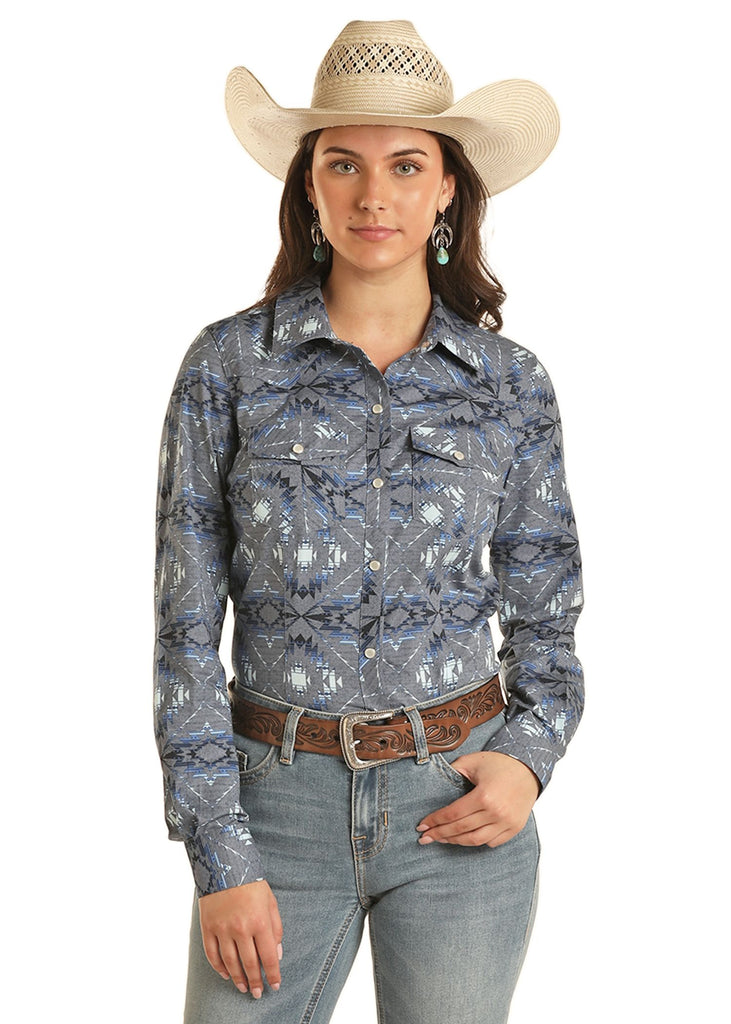 Women's Rock & Roll Cowgirl Snap Front Shirt #BWN2S03344