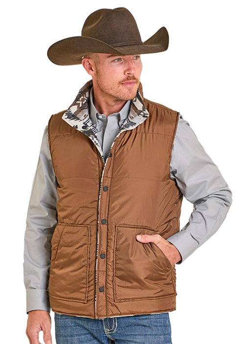 Men's Rock & Roll Cowboy Reversible Vest #BM98C06716