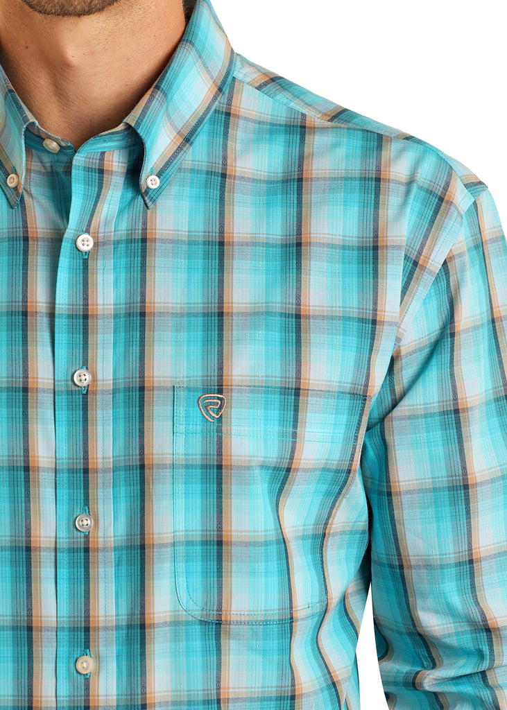 Men's Rock & Roll Cowboy Button Down Shirt #BMB2S05852