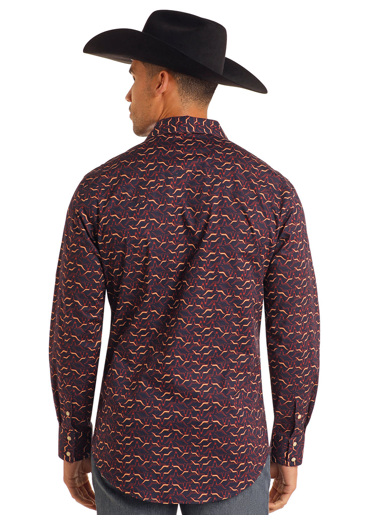 Men's Rock & Roll Cowboy Snap Front Shirt #BMN2S05458