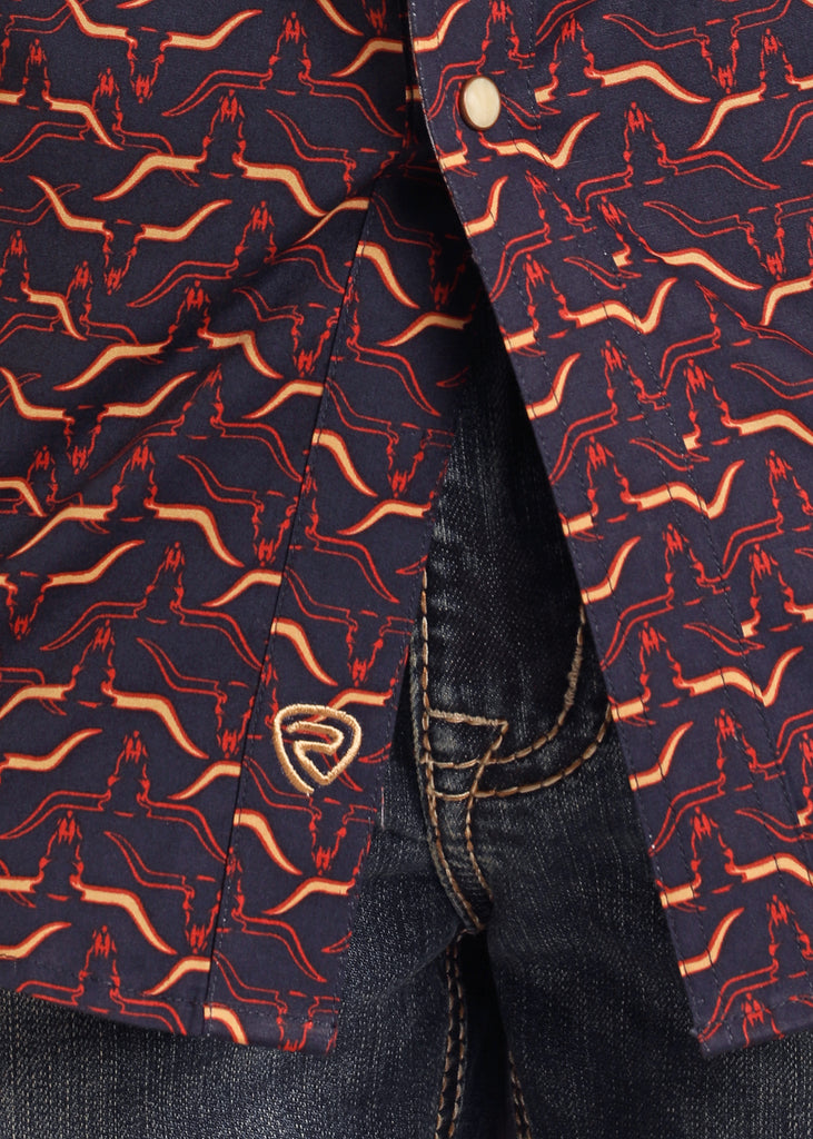 Men's Rock & Roll Cowboy Snap Front Shirt #BMN2S05458