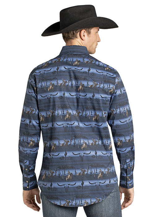 Men's Rock & Roll Cowboy Snap Front Shirt #BMN2S07135