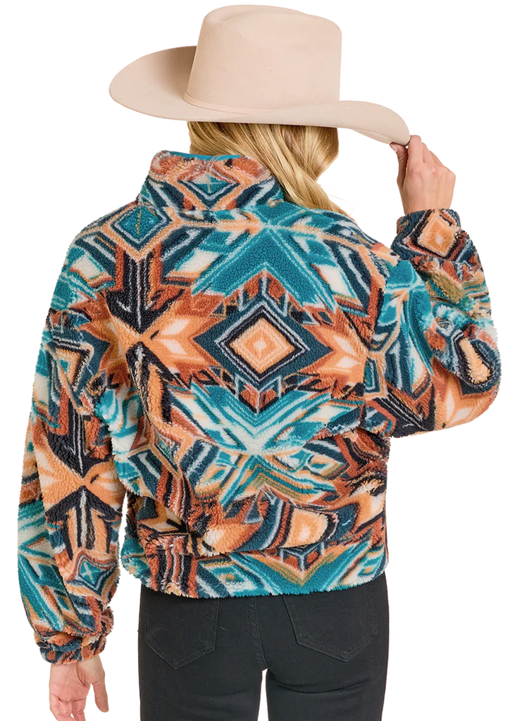 Women's Rock & Roll Cowgirl Berber Pullover #BW91C07752