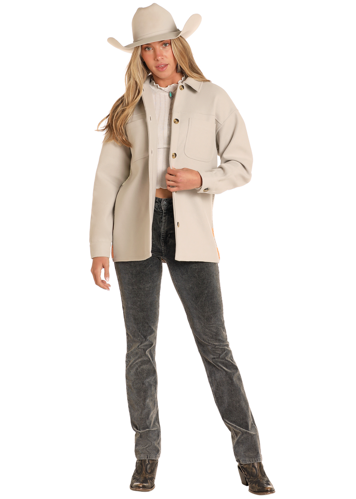 Women's Rock & Roll Cowgirl Shirt Jacket #BWB2C04494