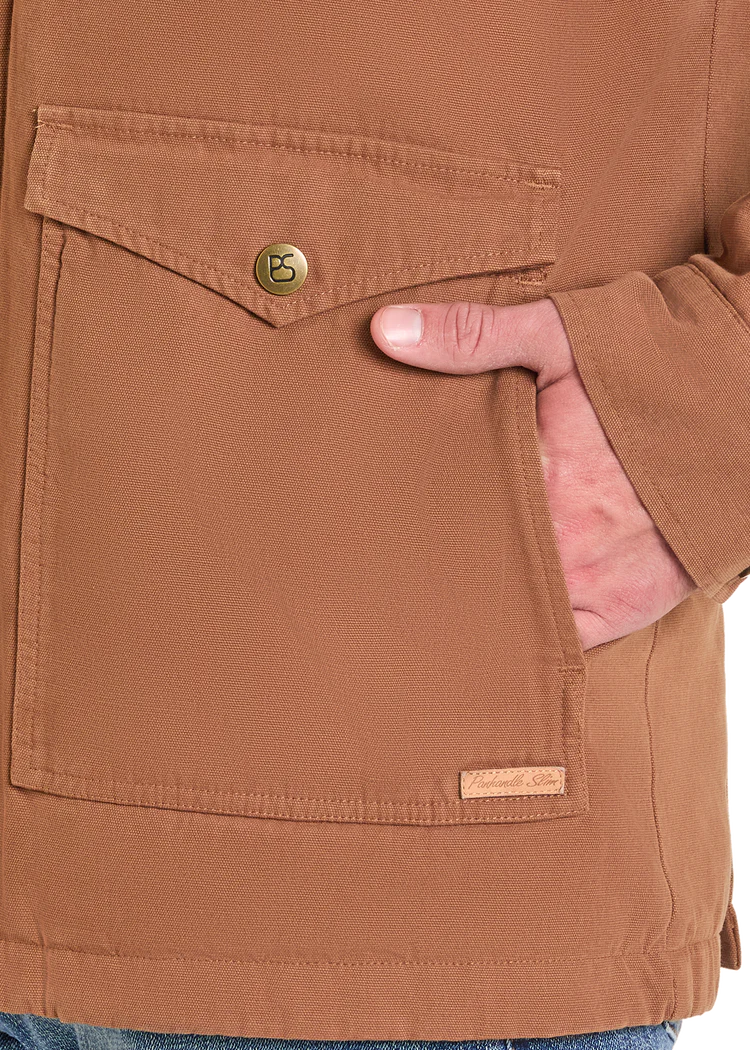 Men's Panhandle Slim Washed Canvas Rancher Coat #DM92C06174 | High ...