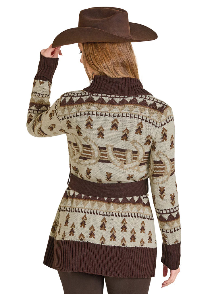 Women's Powder River Belted Cardigan #DW95C06877