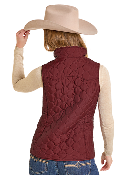 Women's Panhandle Slim Reversible Quilted Vest #DW98C06847