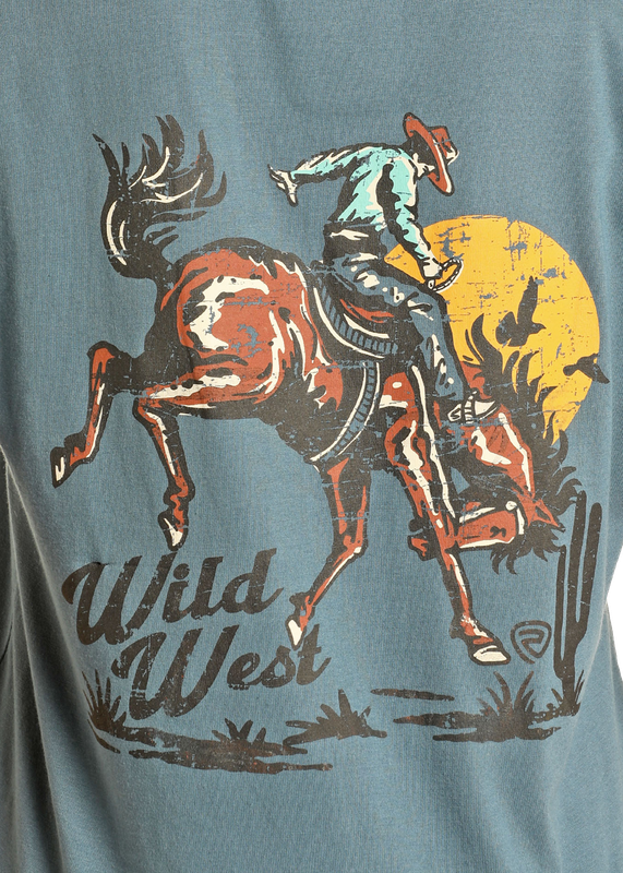 Men's Rock & Roll Cowboy T-Shirt #BU21T05047