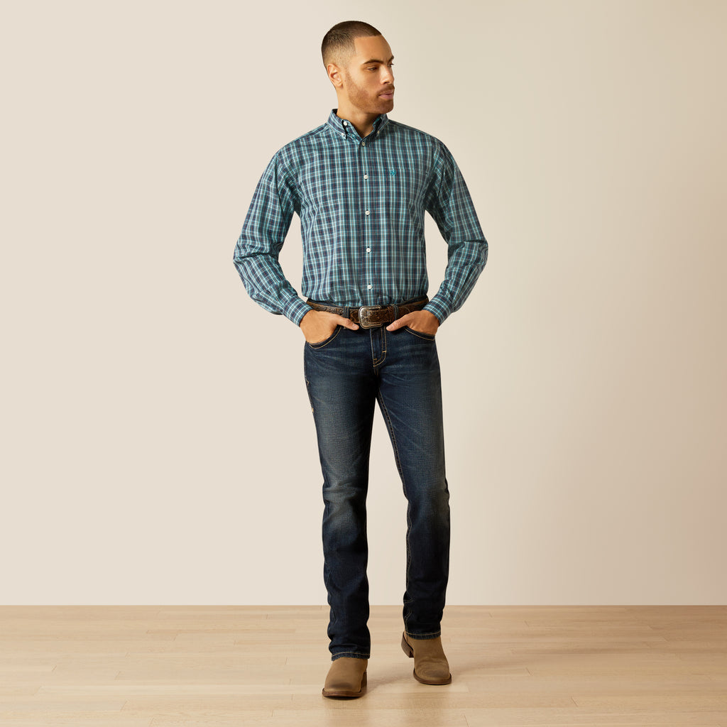 Men's Ariat Wrinkle Free Gibson Classic Fit Button Down Shirt #10052379X