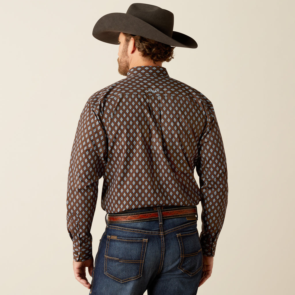 Men's Ariat Team Oak Classic Fit Button Down Shirt #10054056X