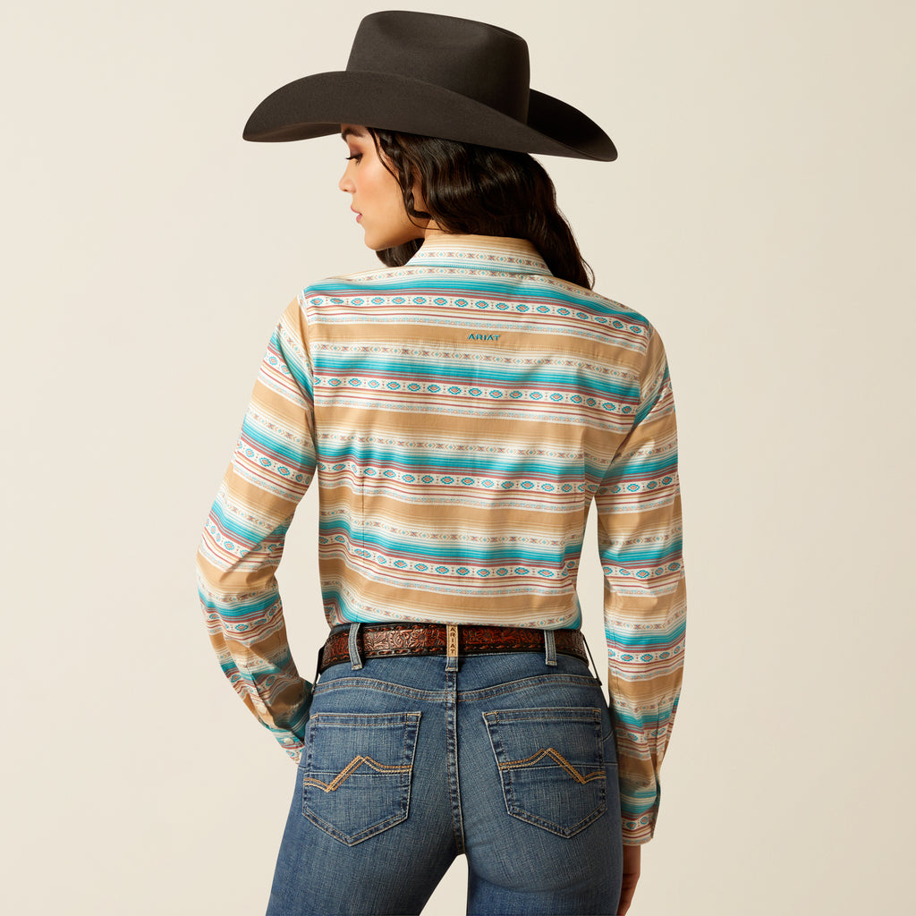 Women's Ariat Team Kirby Stretch Button Down Shirt #10052716