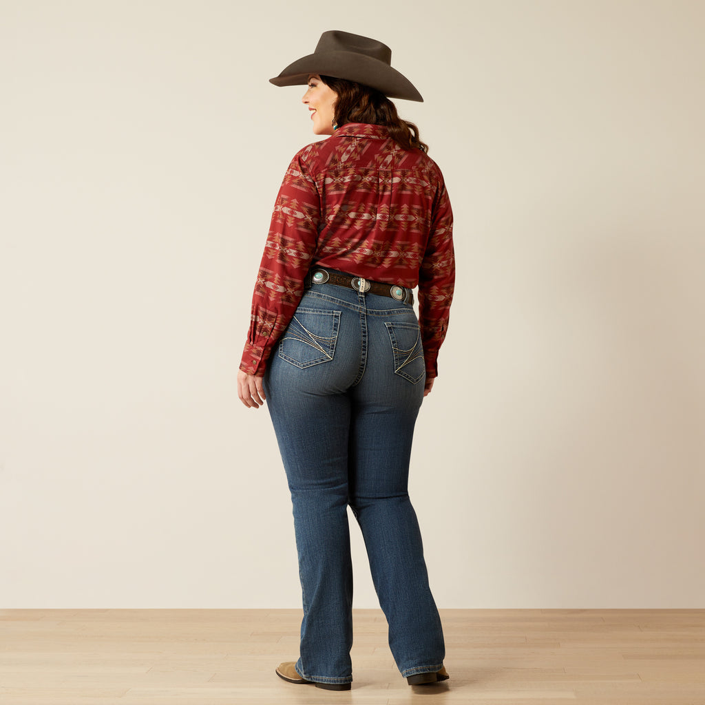 Women's Ariat Mid Rise Amora Boot Cut Jeans #10053527X