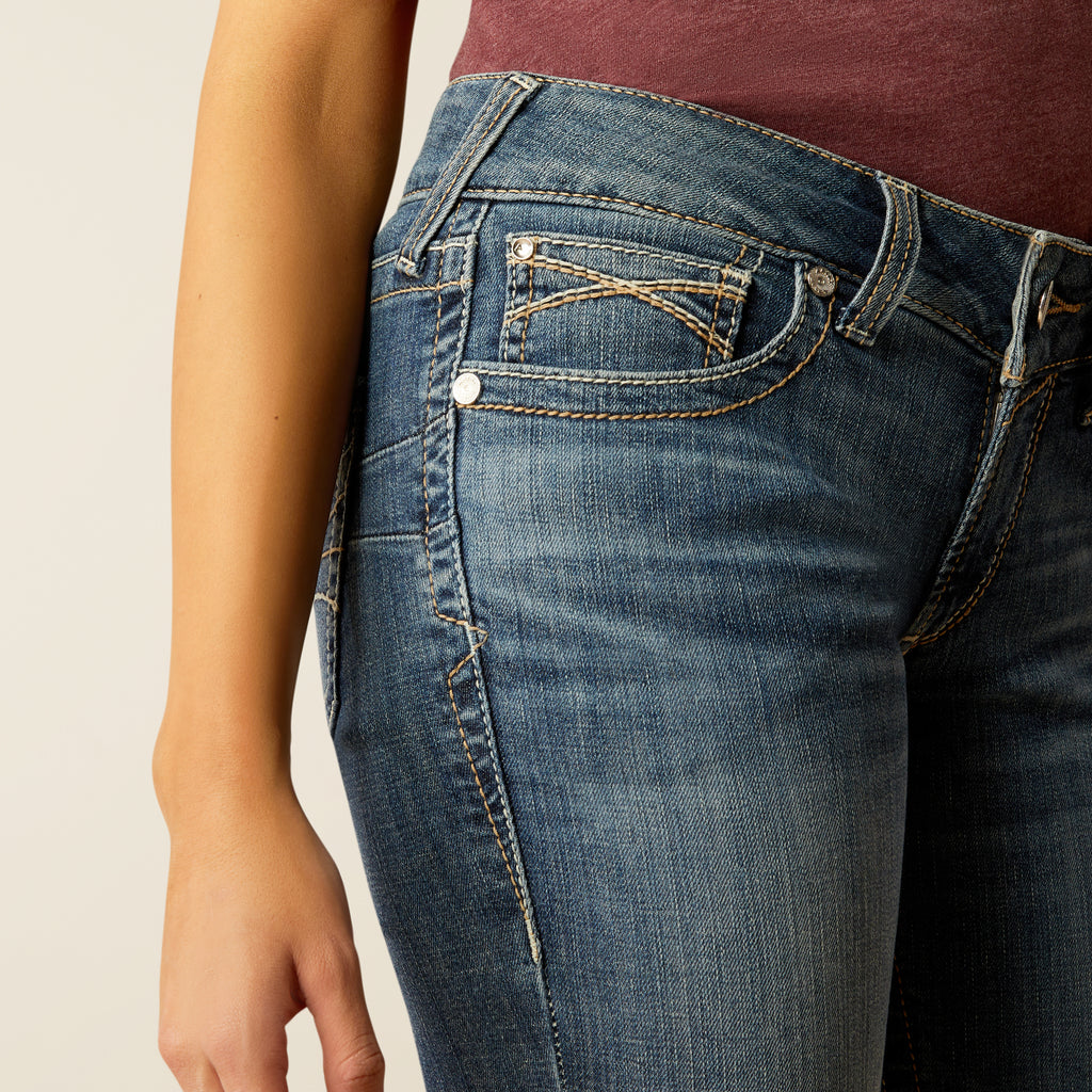 Women's Ariat Mid Rise Amora Boot Cut Jeans #10053527