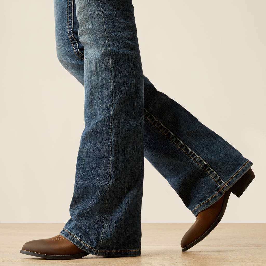 Women's Ariat Mid Rise Amora Boot Cut Jeans #10053527