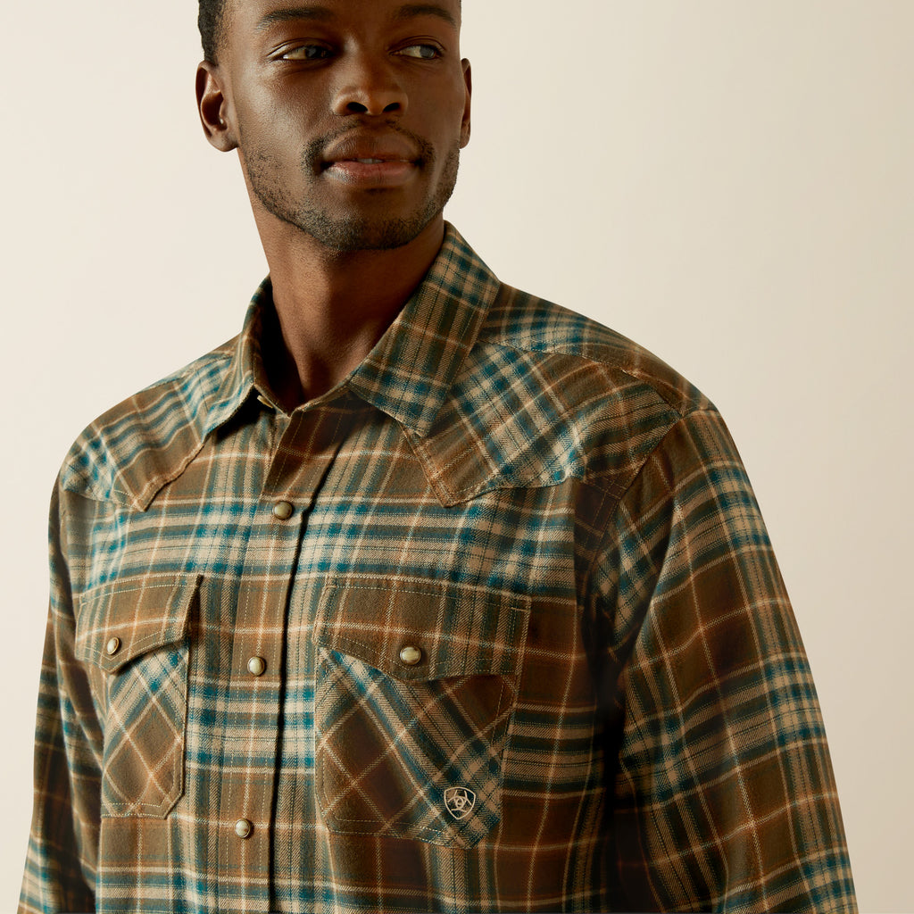 Men's Ariat Henry Retro Fit Snap Front Shirt #10062220