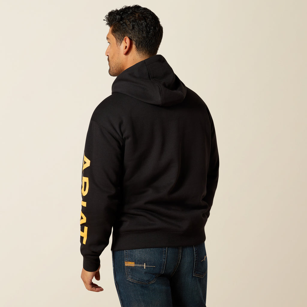 Men's Ariat Rebar Lightweight Logo Hoodie #10062710