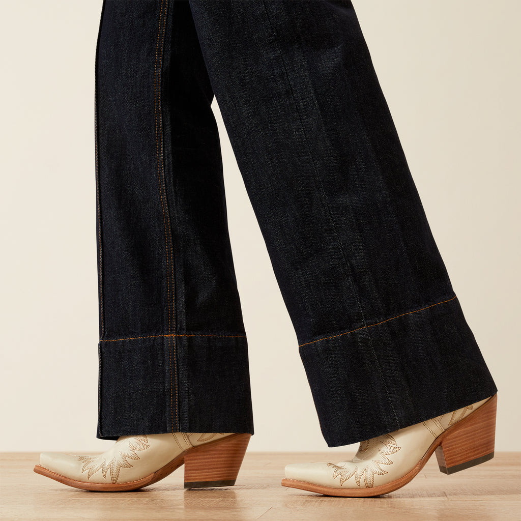 Women's Ariat Ultra High Rise Tomboy Western Utility Wide Leg Jean #10061760
