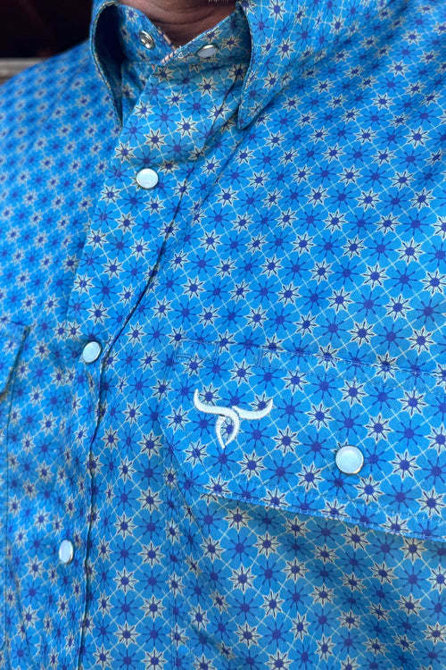 Men's Drover Cowboy Threads Snap Front Shirt #D179