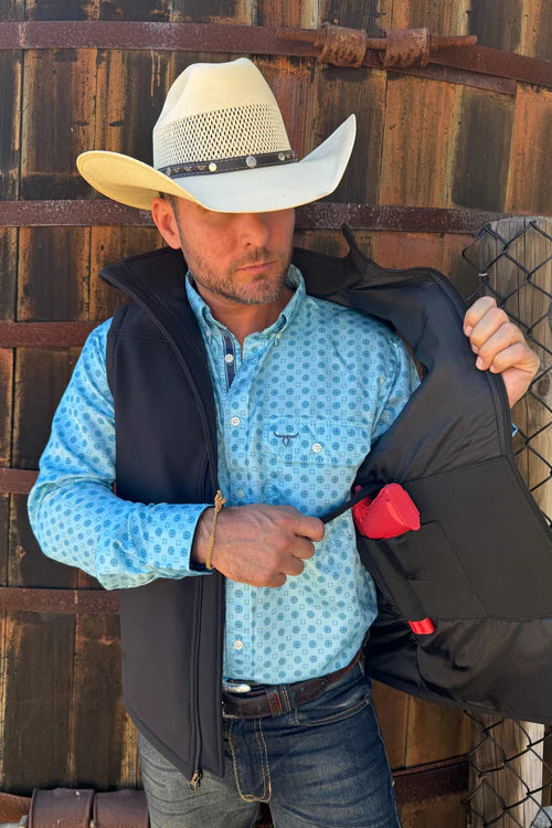 Men's Driver Concealed Carry Softshell Vest #D147X