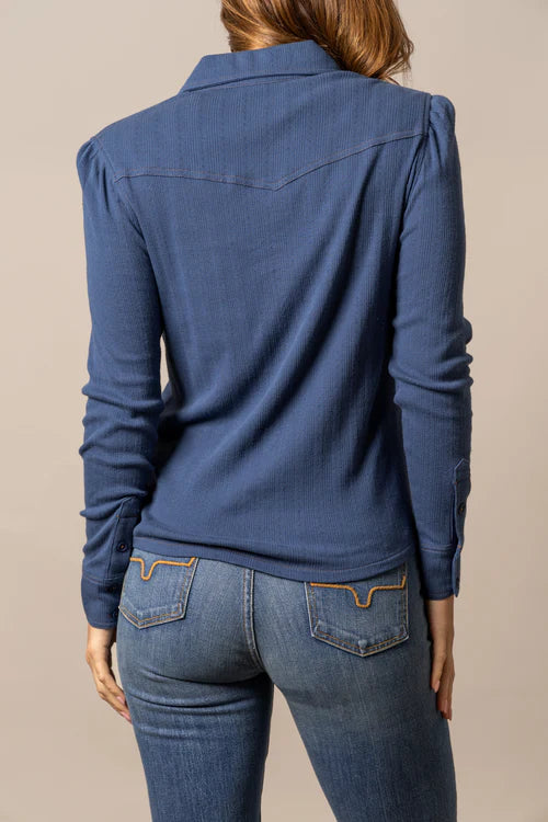 Women's Isabel Pointelle Button Down Shirt