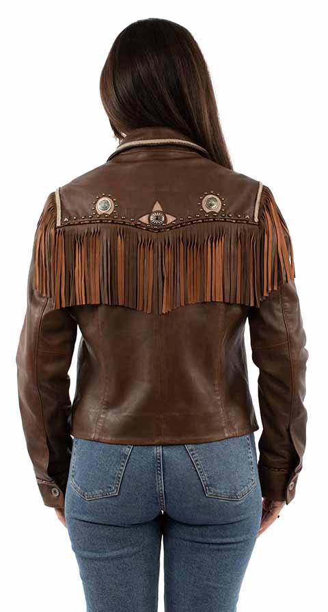 Women's Scully Lambskin Leather Jacket #L1173-234