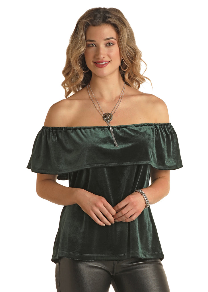 Women's White Label Off Shoulder Blouse #LW51T02880-C