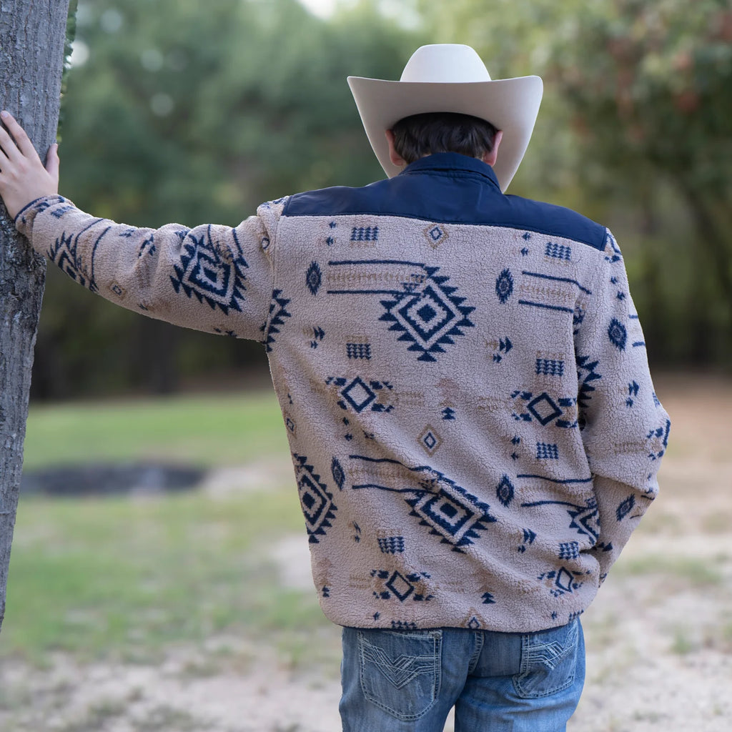 Men's Lazy J Ranch Wear 1/4 Zip Fleece Pullover #LJ-2542