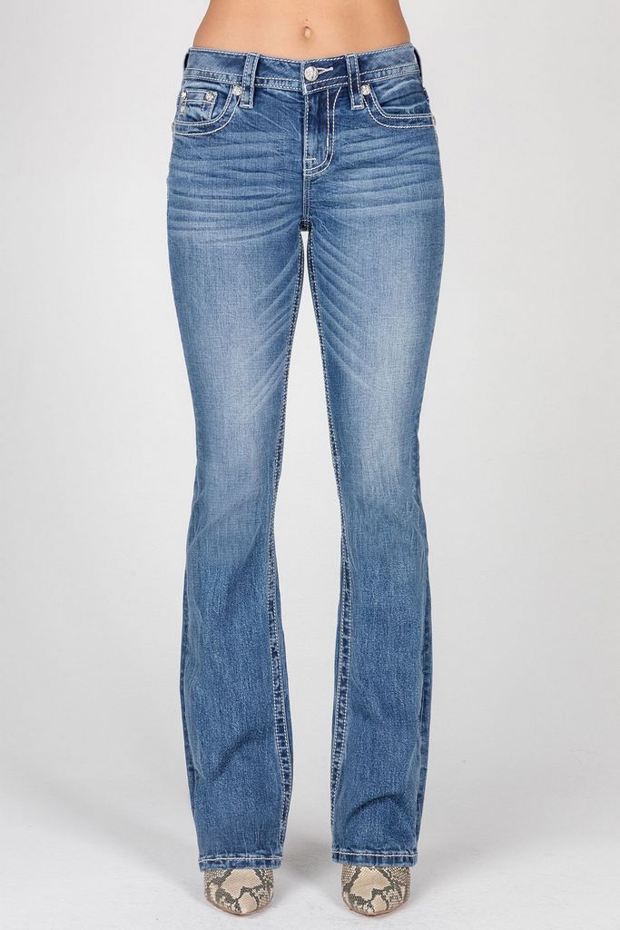 Women's Miss Me Mid-Rise Boot Cut Jean #M9292B