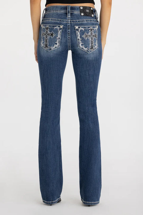 FIND ME- Angels in blue　ファイド・ミー 日本盤帯付 Women's Miss Me Midnight Cross Bootcut Jean #M9518BL | High