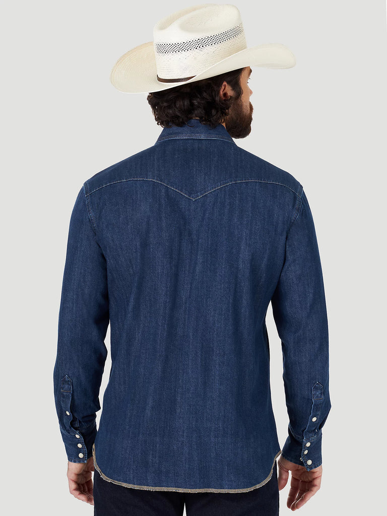 Men's Wrangler Cowboy Cut Snap Front Work Shirt #MS1041D