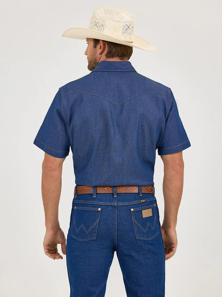 Men's Wrangler Authentic Cowboy Cut Snap Front Work Shirt #MS3127BX (Big and Tall)