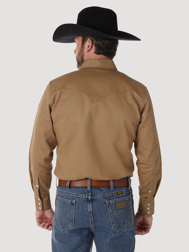 Men's Wrangler Authentic Cowboy Cut Snap Front Work Shirt #MS71519X (Big and Tall)