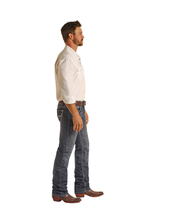 Men's Rock & Roll Cowboy Regular Fit Stackable Boot Cut Jean #MSP1763