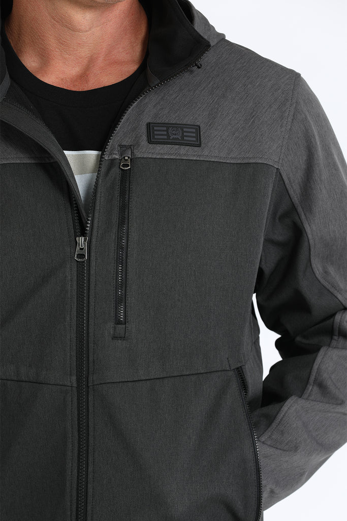 Men's Cinch Hooded Softshell Jacket #MWJ1593002