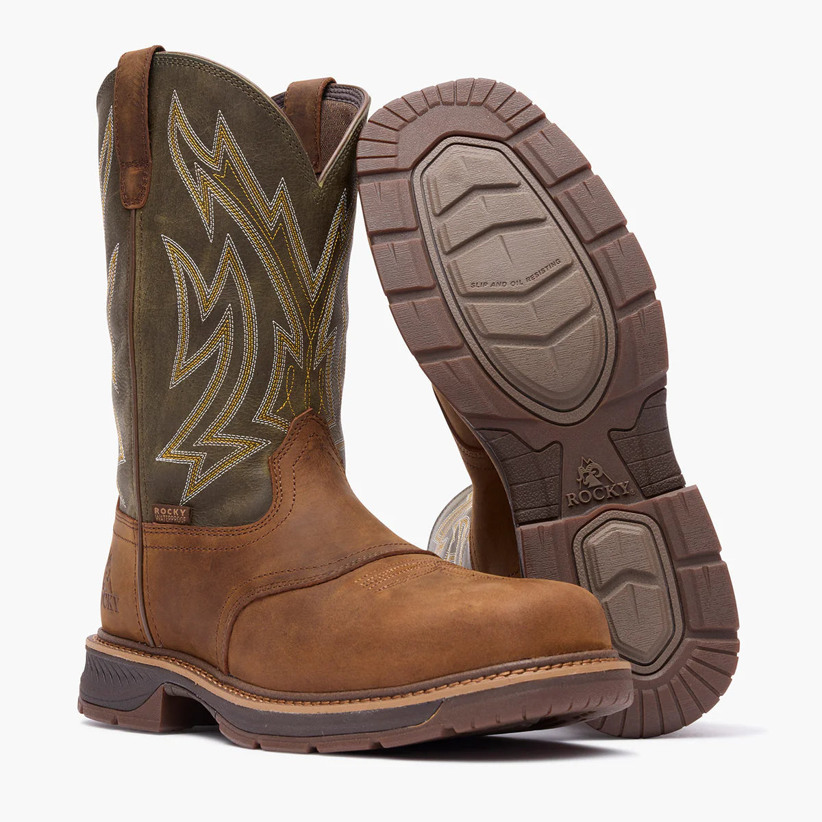Men's Rocky Ride LTE Carbon Toe Waterproof Work Boot #RKW0481