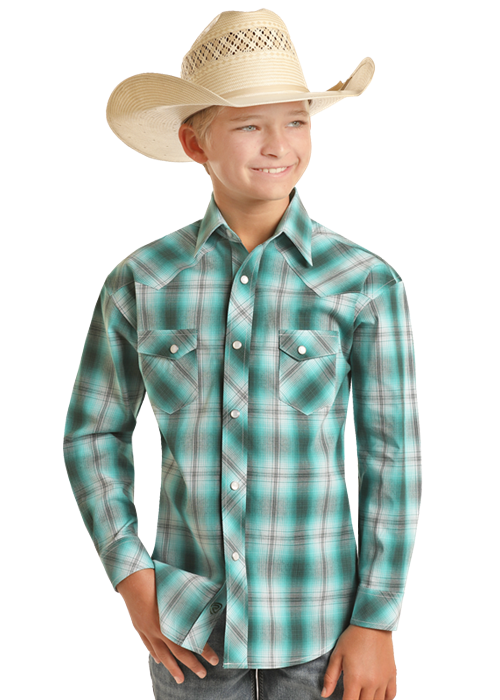 Boy’s Rock & Roll Cowboy Snap Front Shirt #RRBSOSR0R3